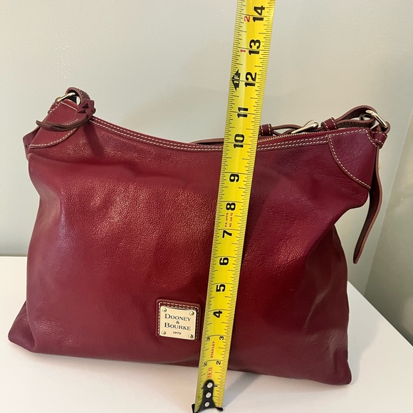 Dooney & Bourke Burgundy Leather Hobo Bag - Picture 8 of 14